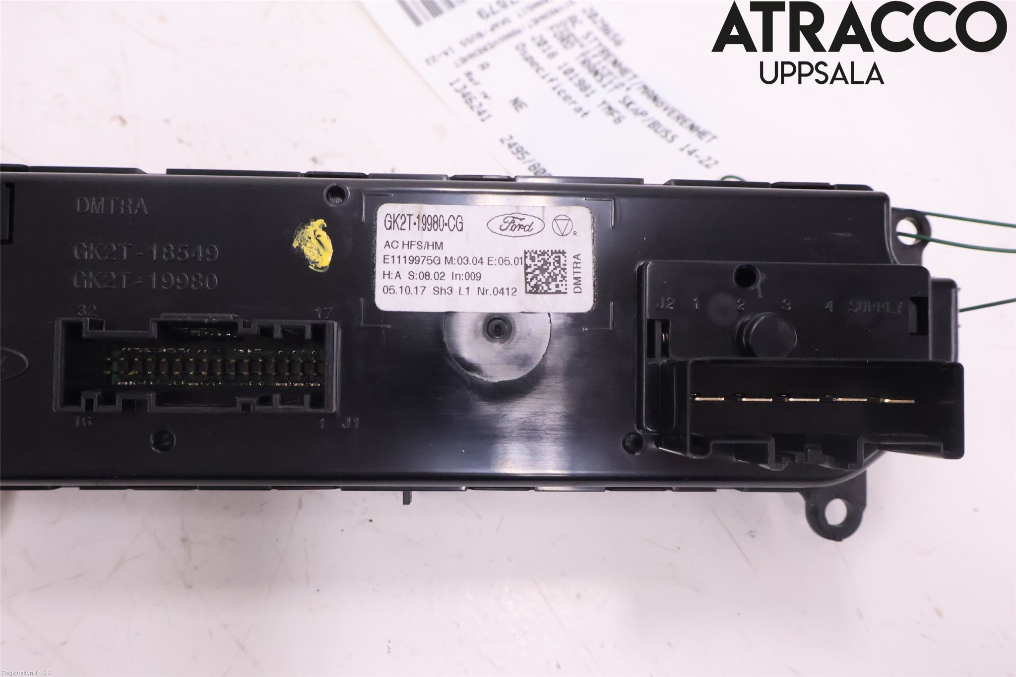 Ford TRANSIT SKÅP/BUSS 14-22 Varme Ac Betjening-Display