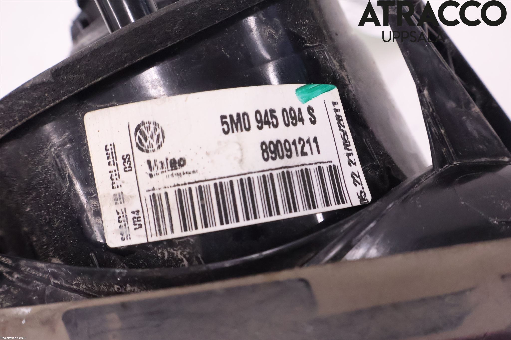 Volkswagen VW GOLF PLUS/CROSS GOLF 04-14 Baklykt Høyre  På Luke(Indre)