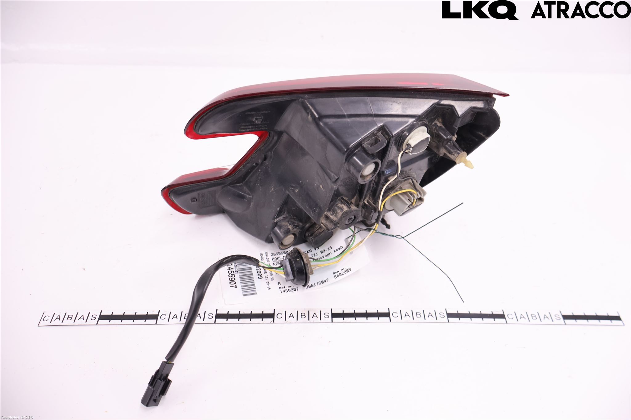 Renault MEGANE III 09-15 Baklykt Venstre  På Luke(Indre