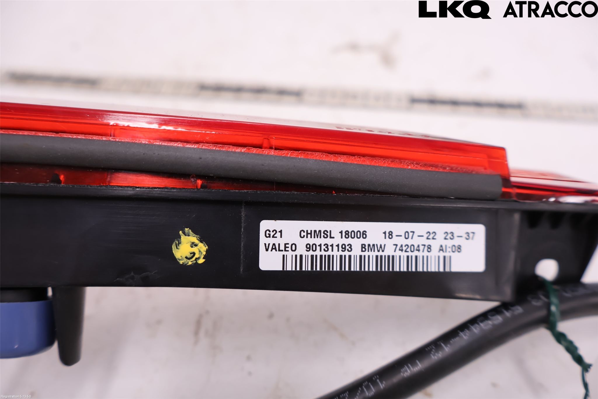 BMW 3 G20/G21/G80/G81 19- Bremselys Bakrute