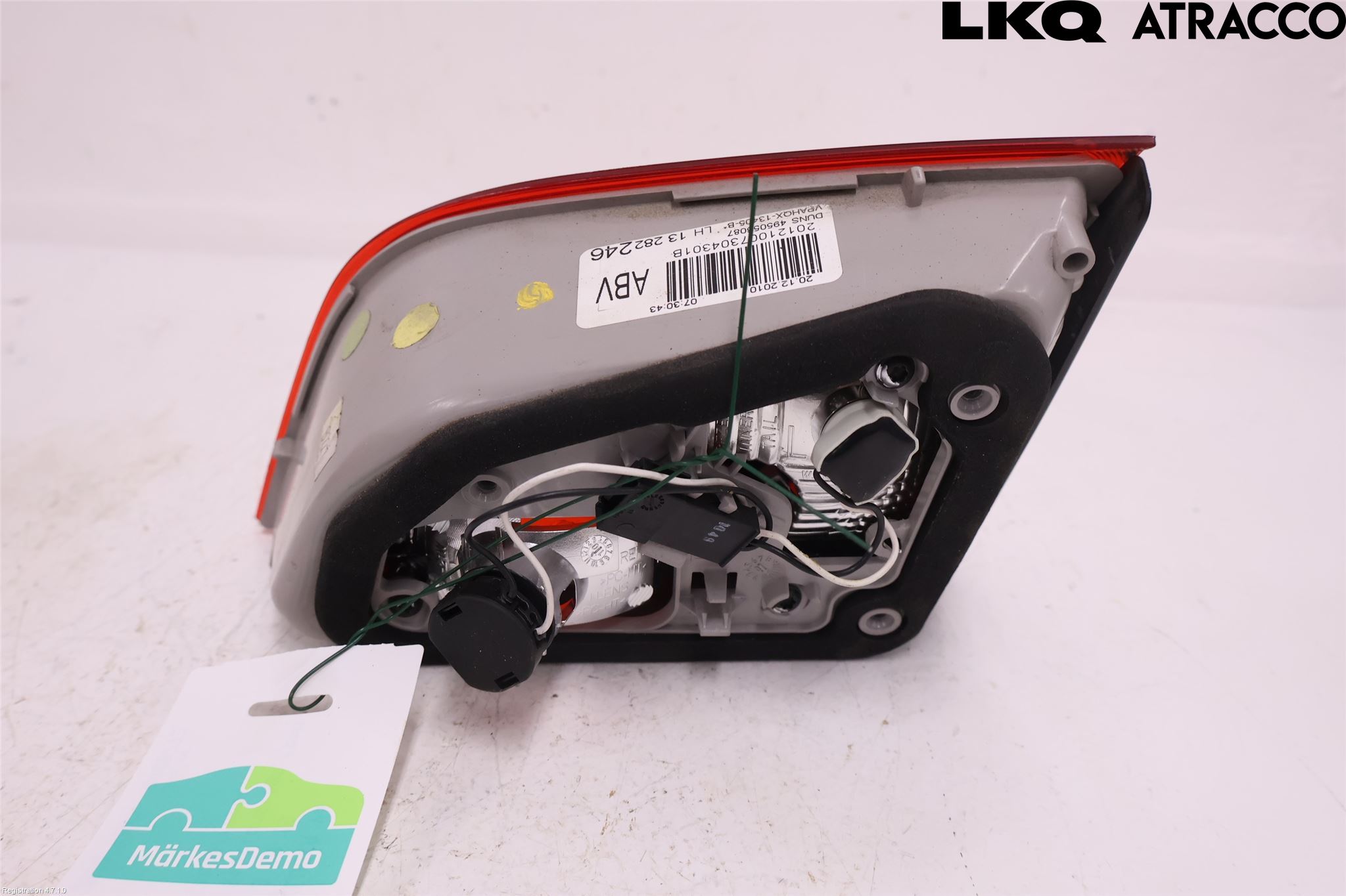 Opel ASTRA J 10-15 Baklykt Venstre  På Luke(Indre