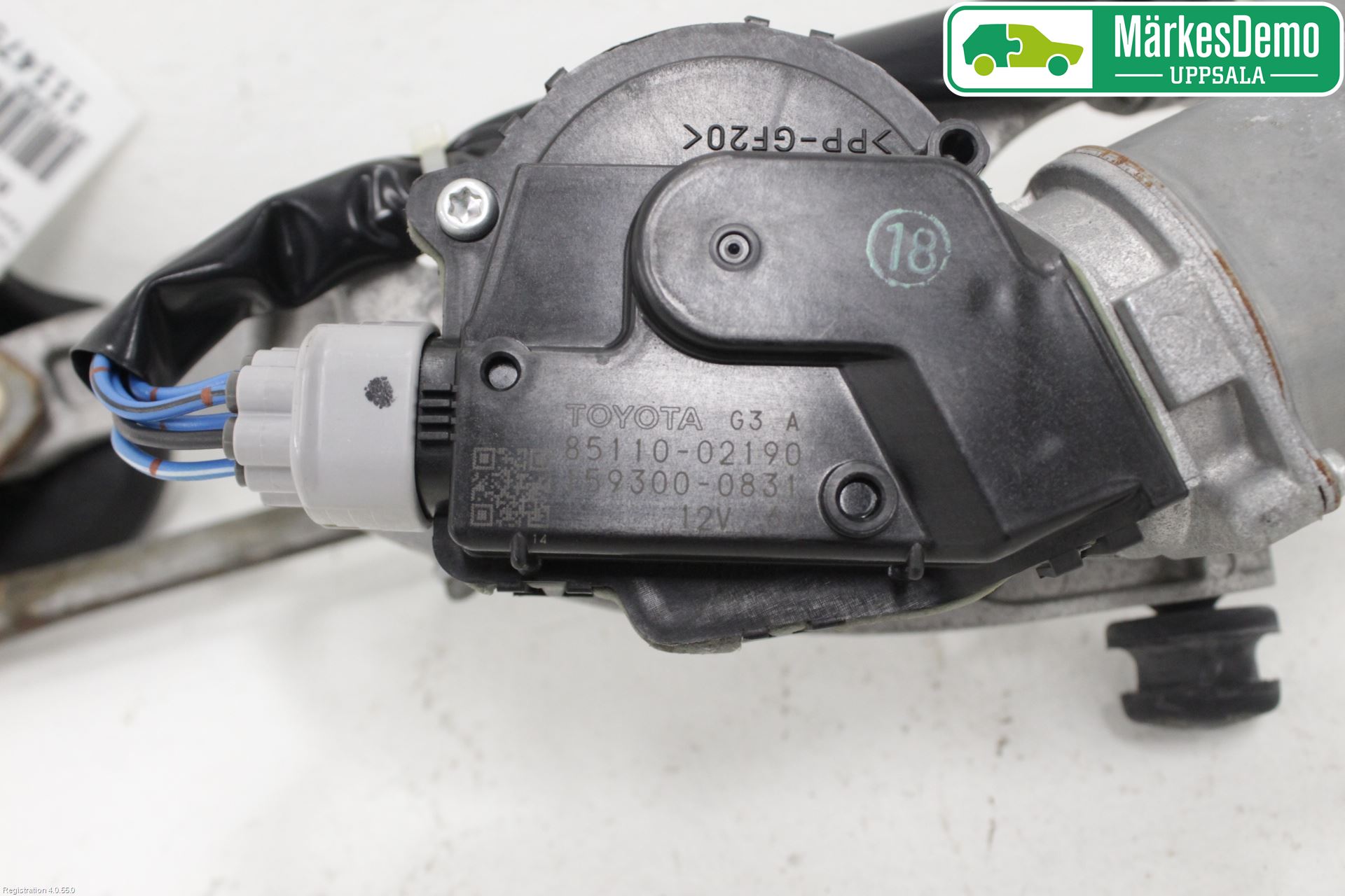 Toyota AURIS 07-09 Viskeroverføring Frontrute