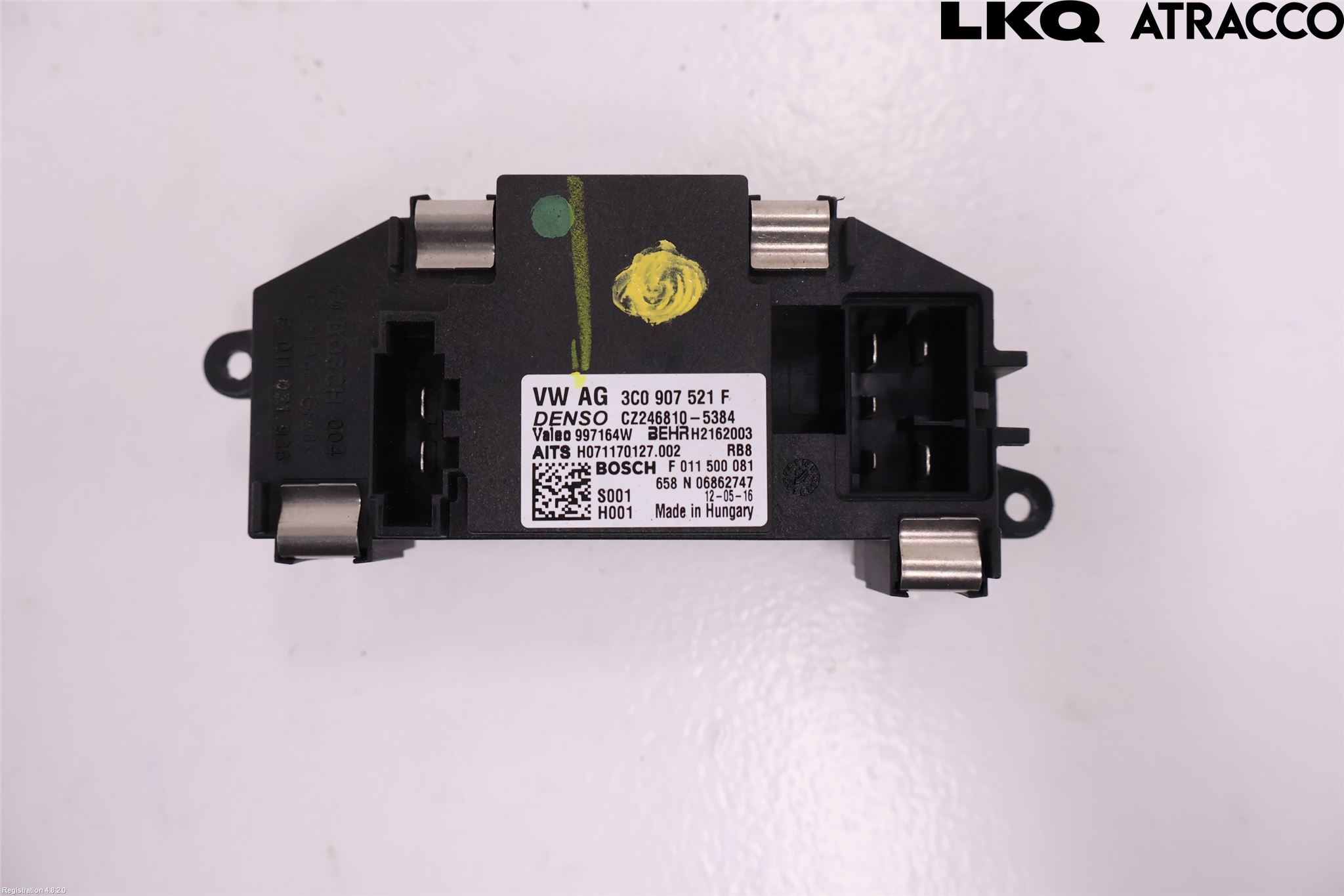 Volkswagen VW PASSAT 11-14 Varmeapparat Viftemotstand