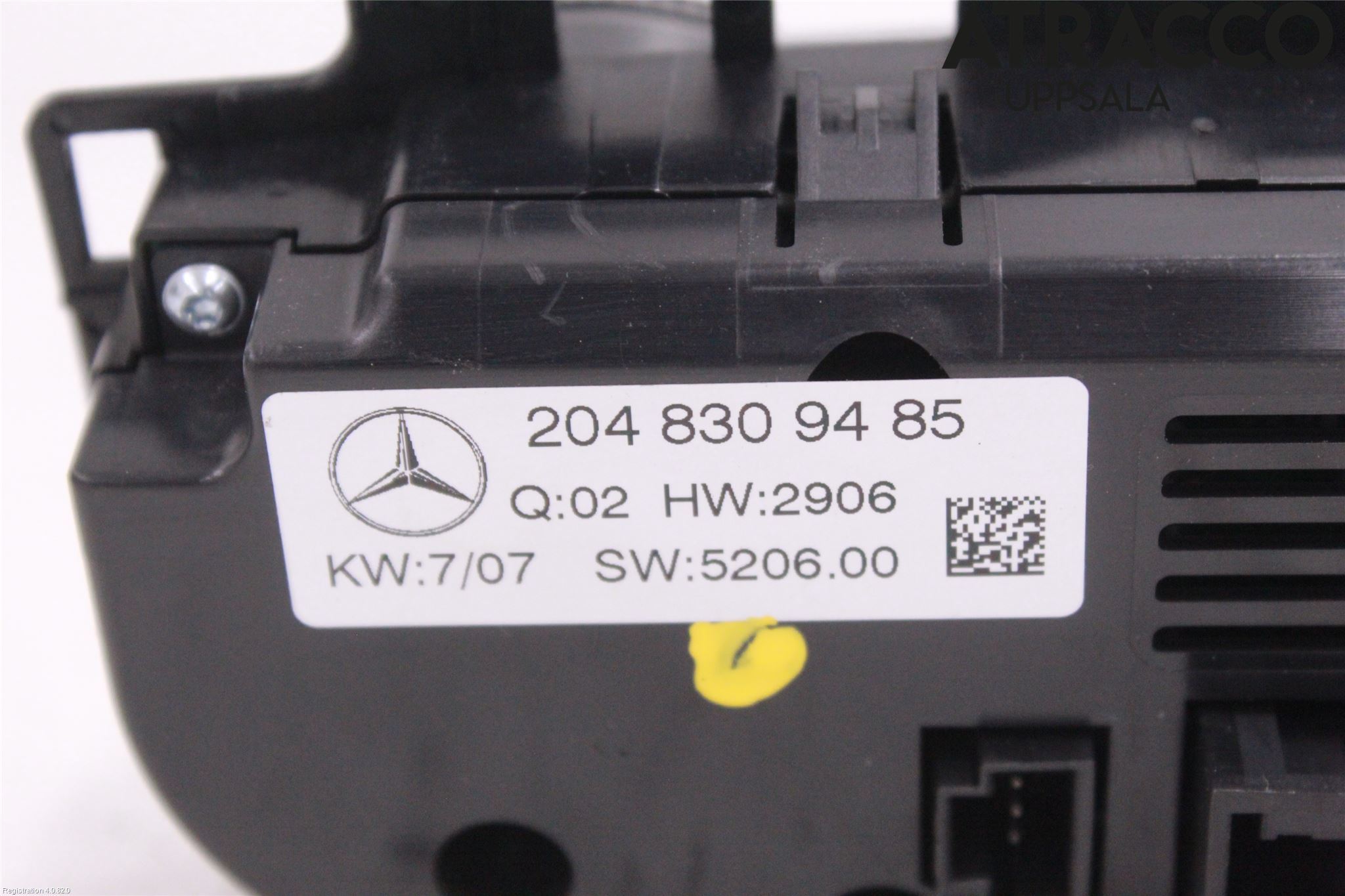 Mercedes-Benz MB C-KLASS (W204) 07-15 Varme Ac Betjening-Display