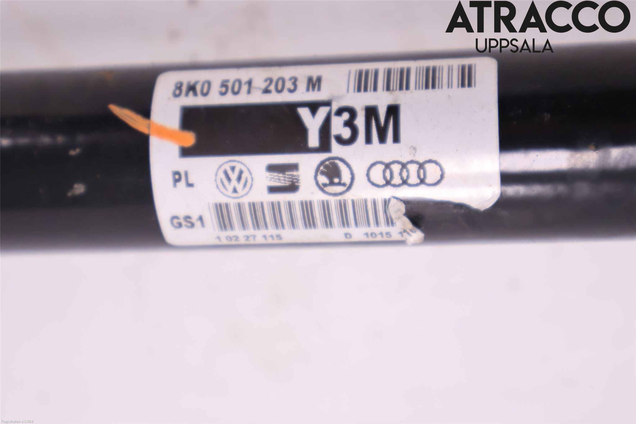 Audi A4 12-15 Drivaksel Bak Kompl Høyre
