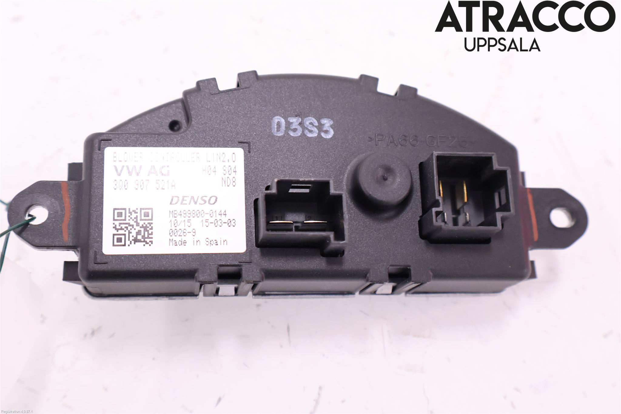 Volkswagen VW PASSAT 15-19 Varmeapparat Viftemotstand