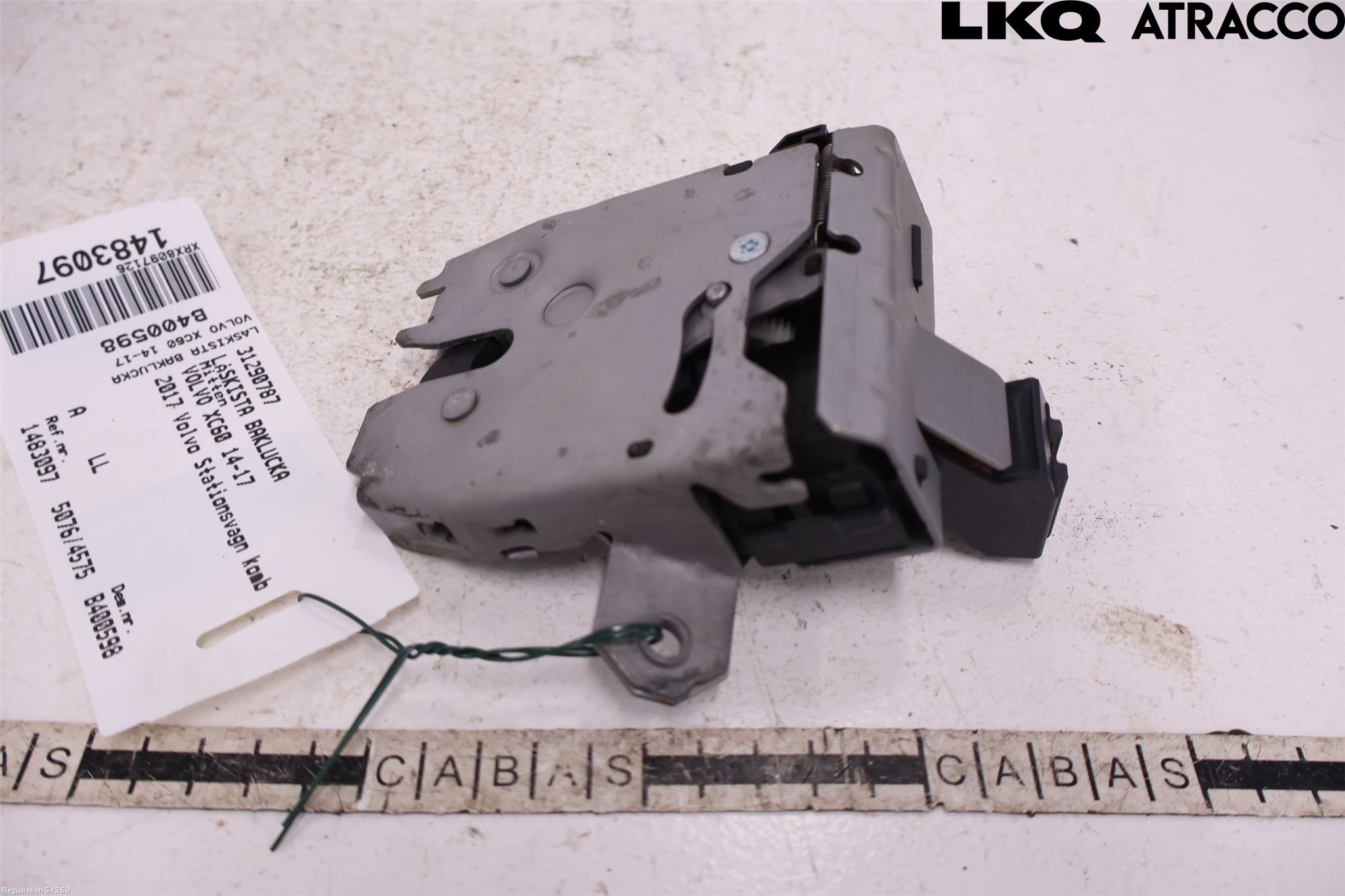 Volvo XC60 14-17 Bakluke-Lokk Låsekasse