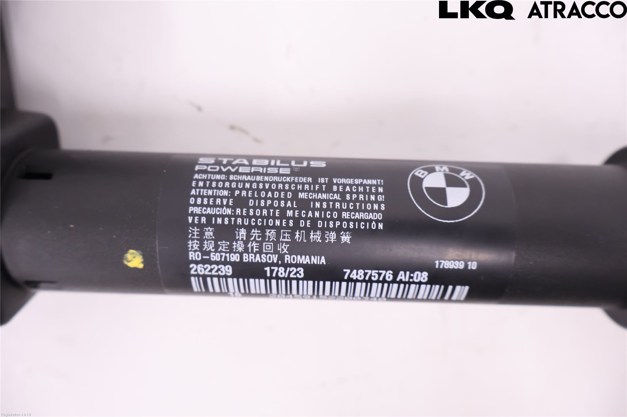 BMW 4/i4 G26 GRAN COUPÉ 21- Bakluke Demper-Gassfjær