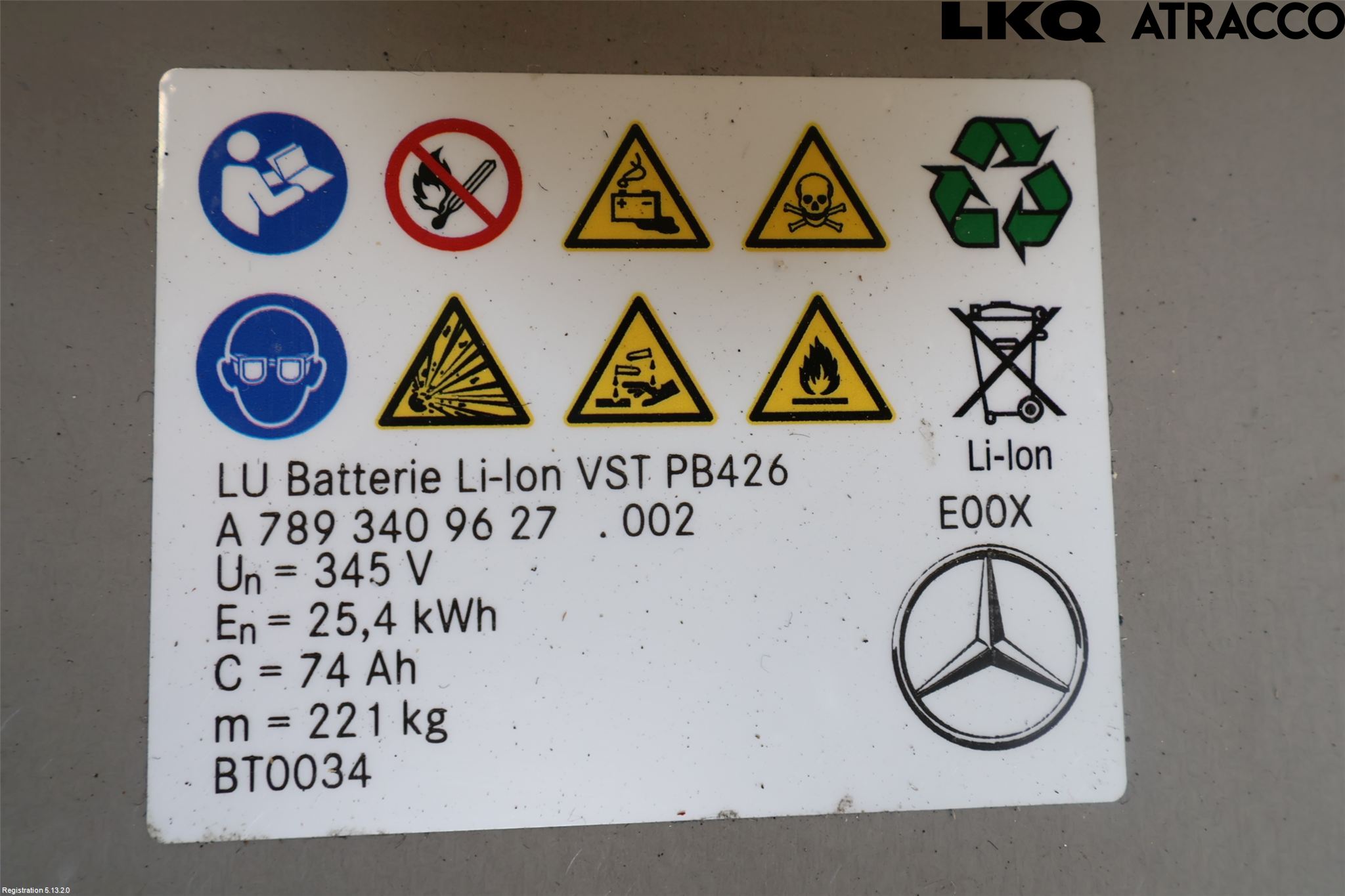 Mercedes-Benz MB C-KLASS (W206) 21- Hybrid Batteri