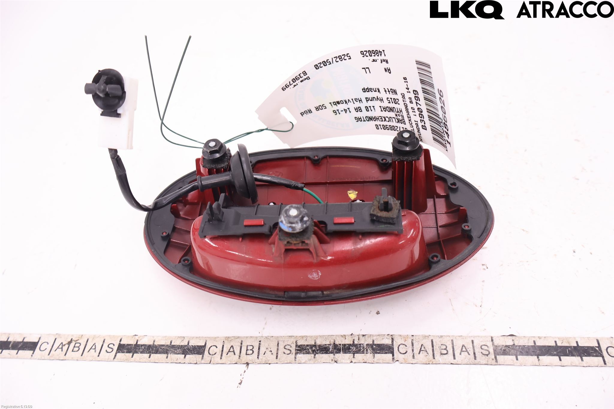 Hyundai i10 BA 14-16 Bakluke Handtak Ytre