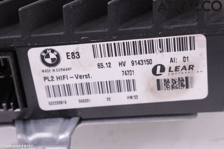 BMW X3 E83     03-10 Stereo Forsterker