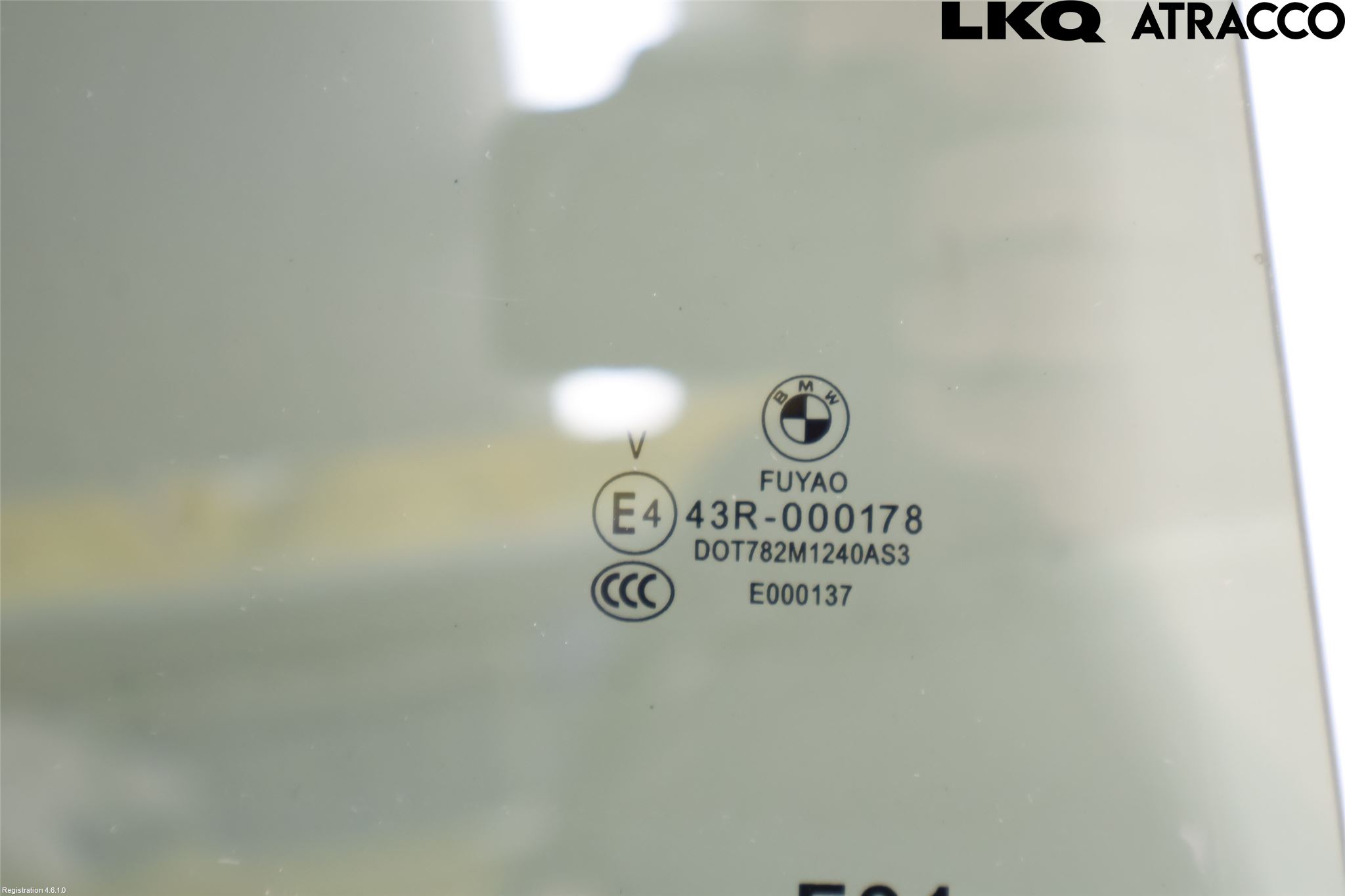 BMW 3 F30/F31/F80 12-19 Dørrute Bak Høyre 4Dørs