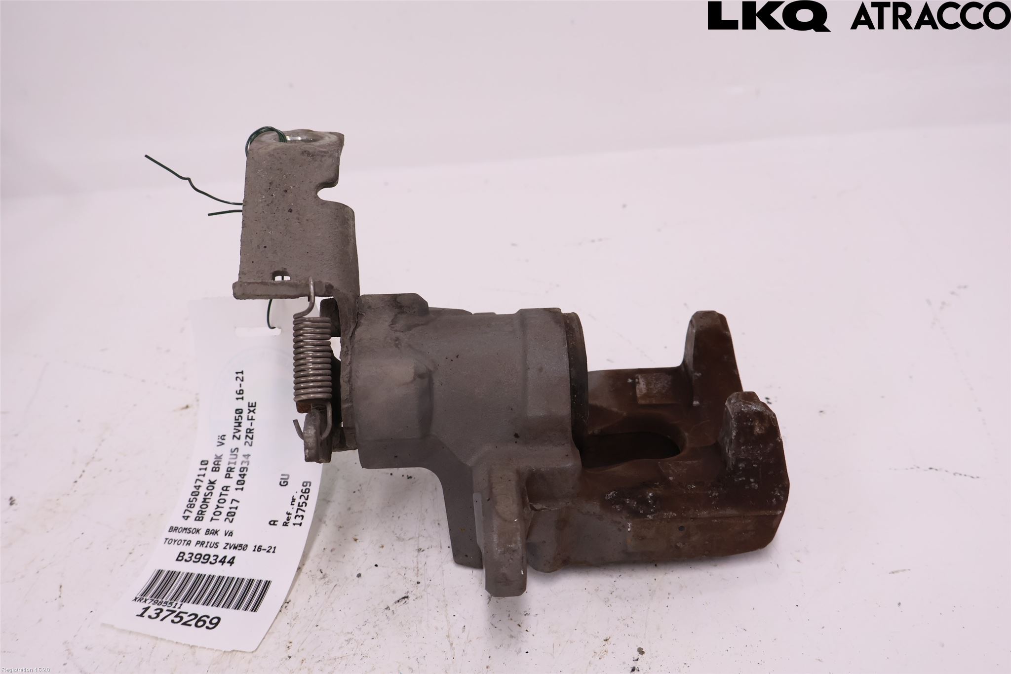 Toyota PRIUS (ZVW50) 16-21 Bremsecaliper Bak Venstre