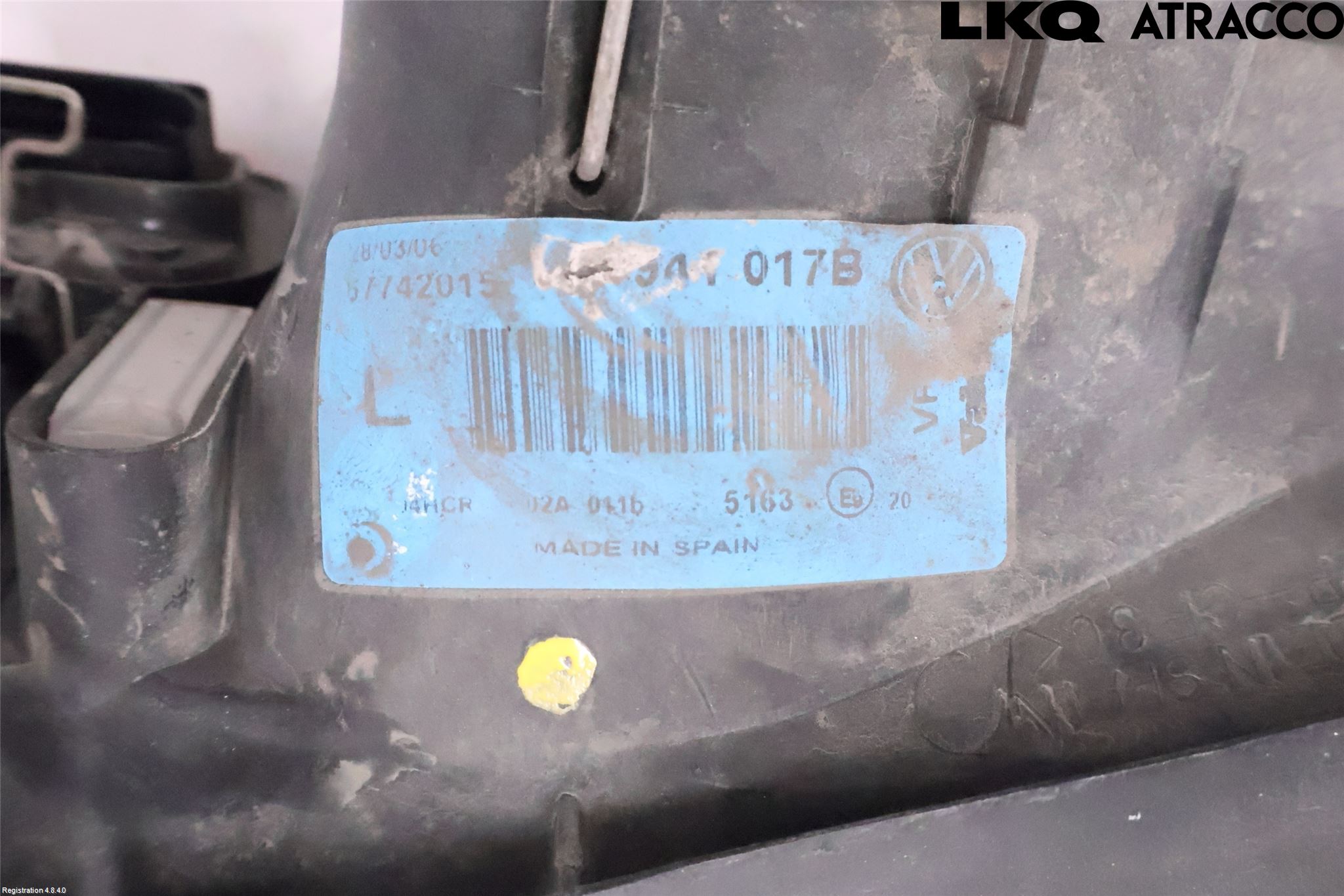 Volkswagen VW GOLF IV 98-06 Frontlykt Venstre
