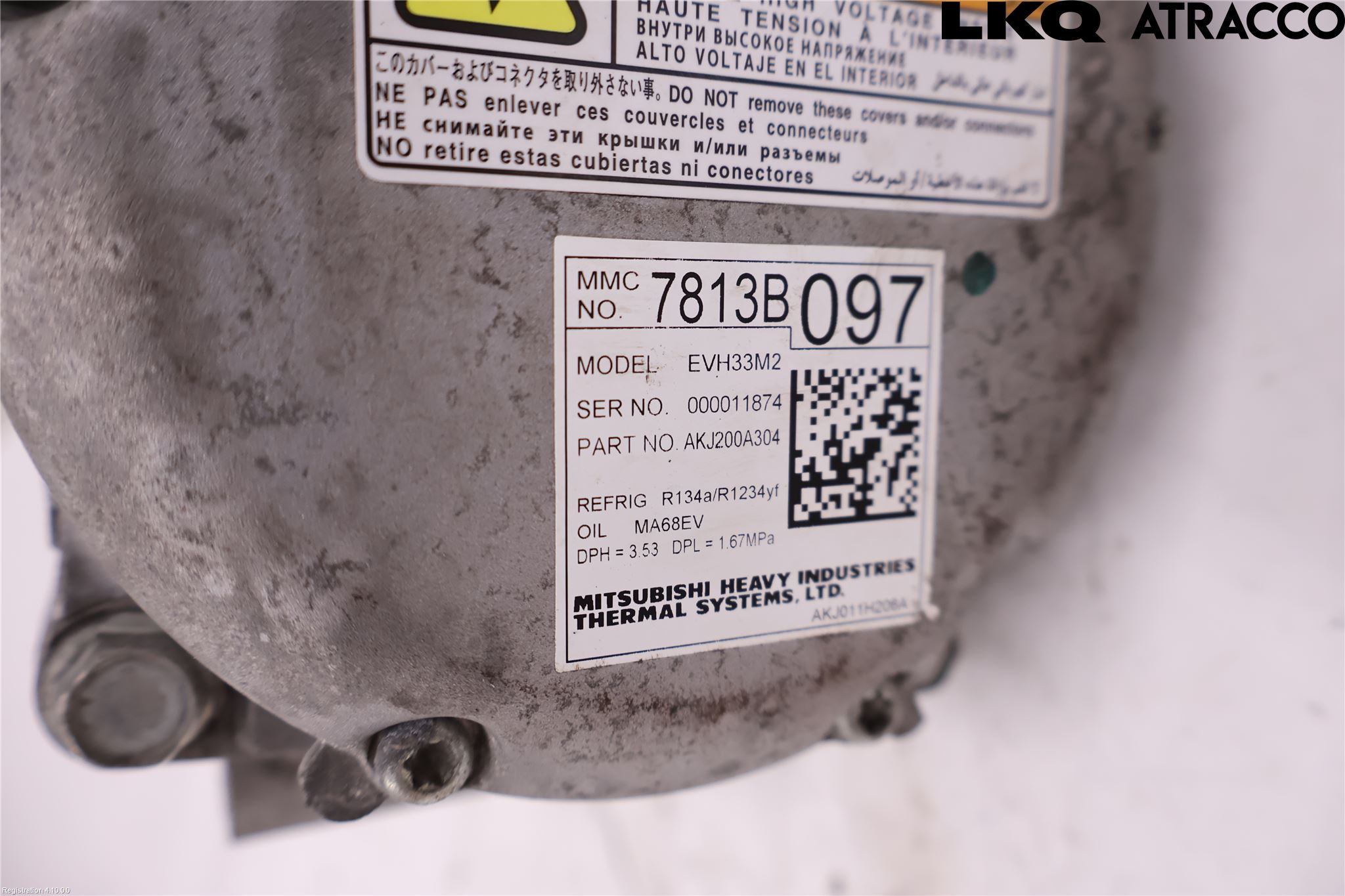 Mitsubishi OUTLANDER 13-21 Varme Ac Kompressor