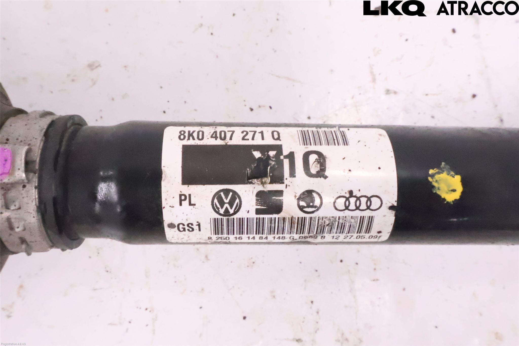 Audi A4/S4 08-11 Drivaksel Foran Kompl Høyre