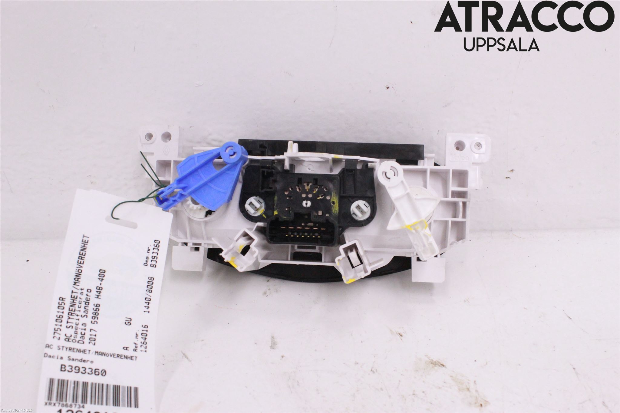 Dacia SANDERO/STEPWAY 13-20 Varme Ac Betjening-Display