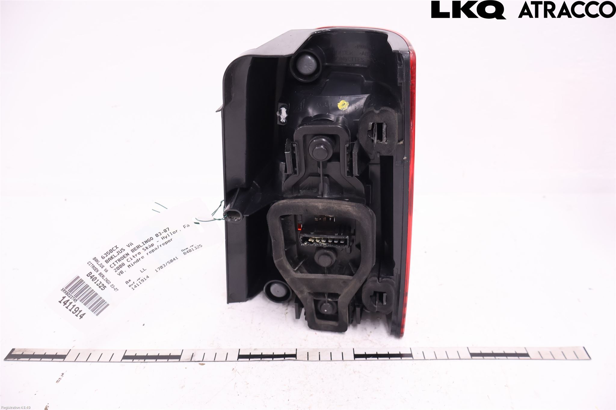 Citroen BERLINGO  03-07 Baklykt Venstre