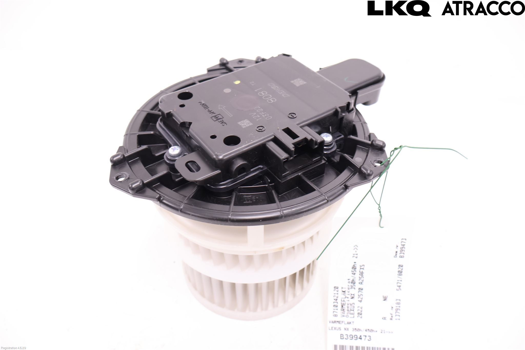 Lexus NX 340h/450h+ 21- Varmeapparat Viftemotor