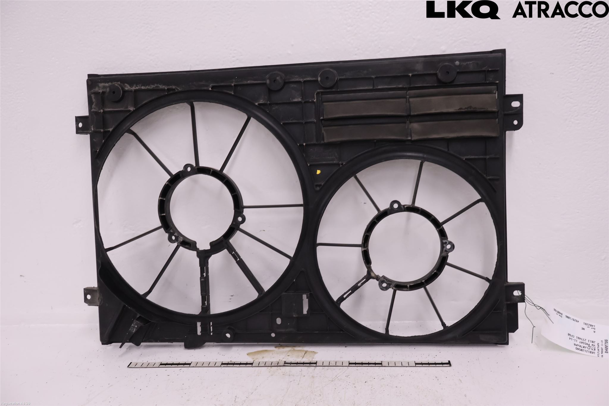 Volkswagen VW PASSAT 11-14 Kjølevifte-Radiator Hus-Kåpe
