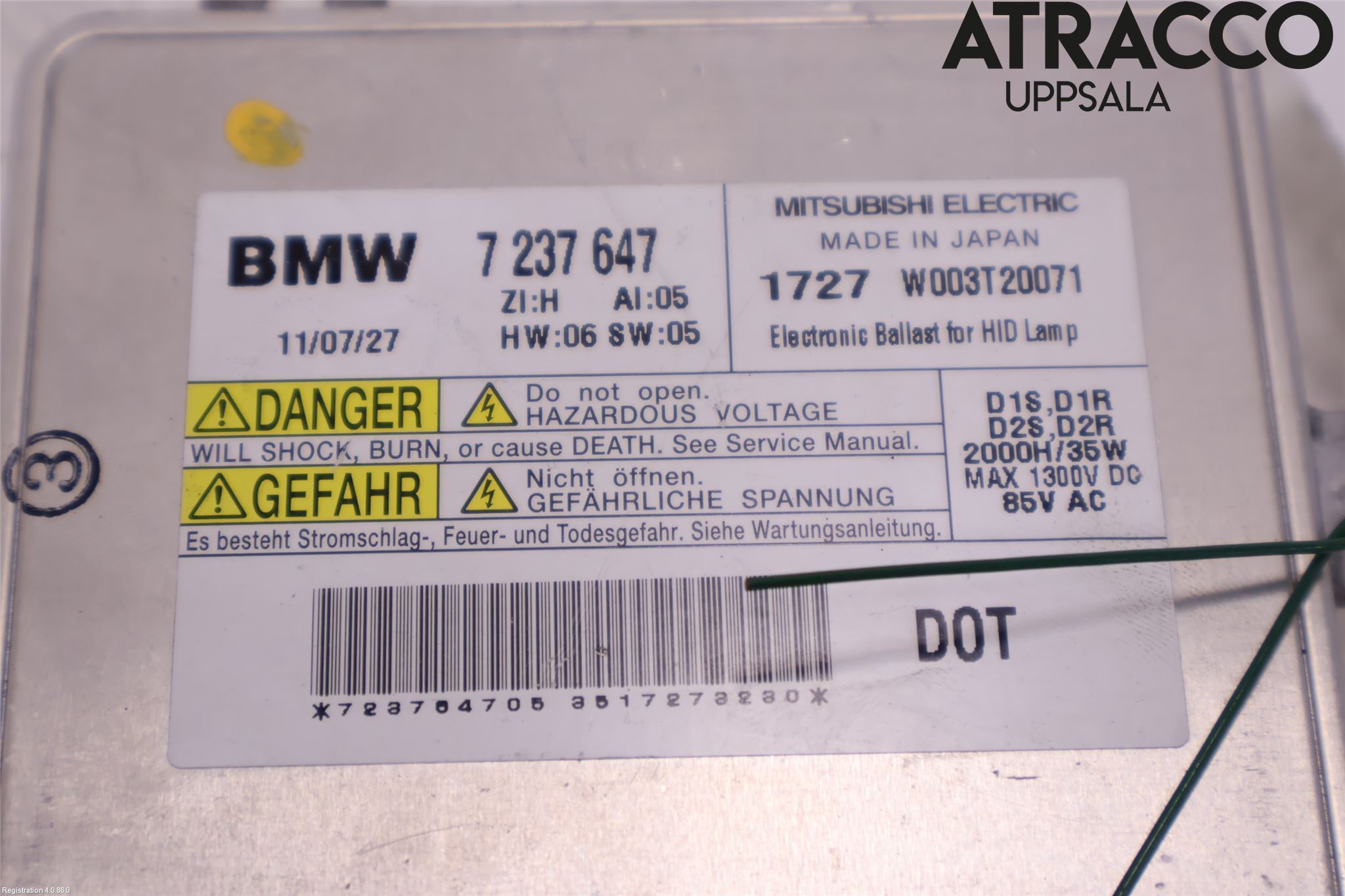 BMW 5 F10/F11/F18 09-17 Styreenhet Xenon