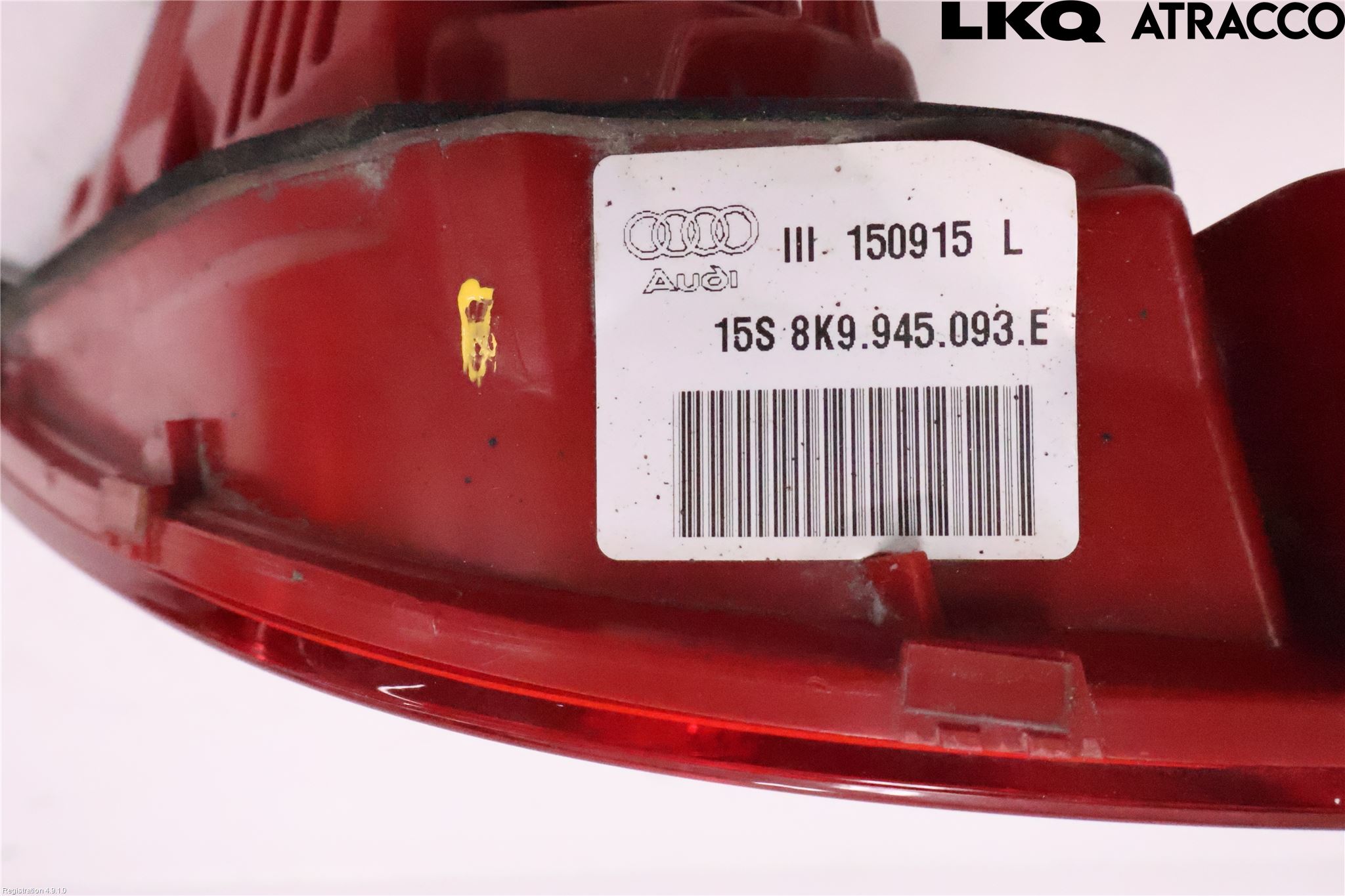 Audi A4 12-15 Baklykt Venstre  På Luke(Indre