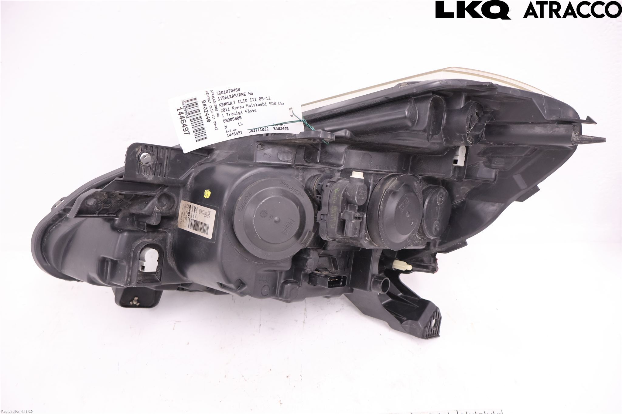 Renault CLIO III  09-12 Frontlykt Høyre