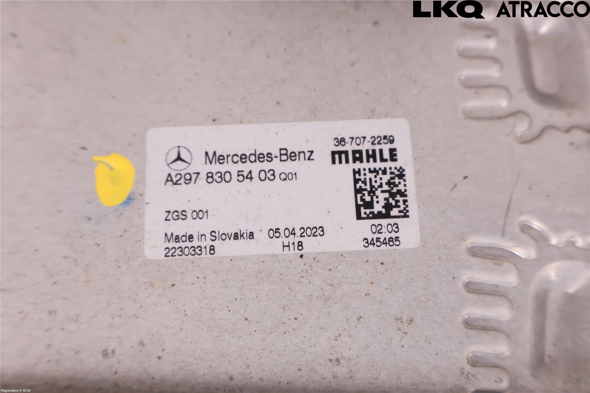 Mercedes-Benz MB EQE (V295) 22- Varme Ac Fordamper (Inni Bilen