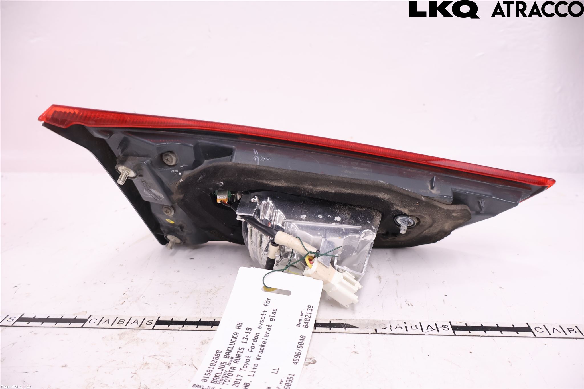 Toyota AURIS 13-19 Baklykt Høyre  På Luke(Indre)