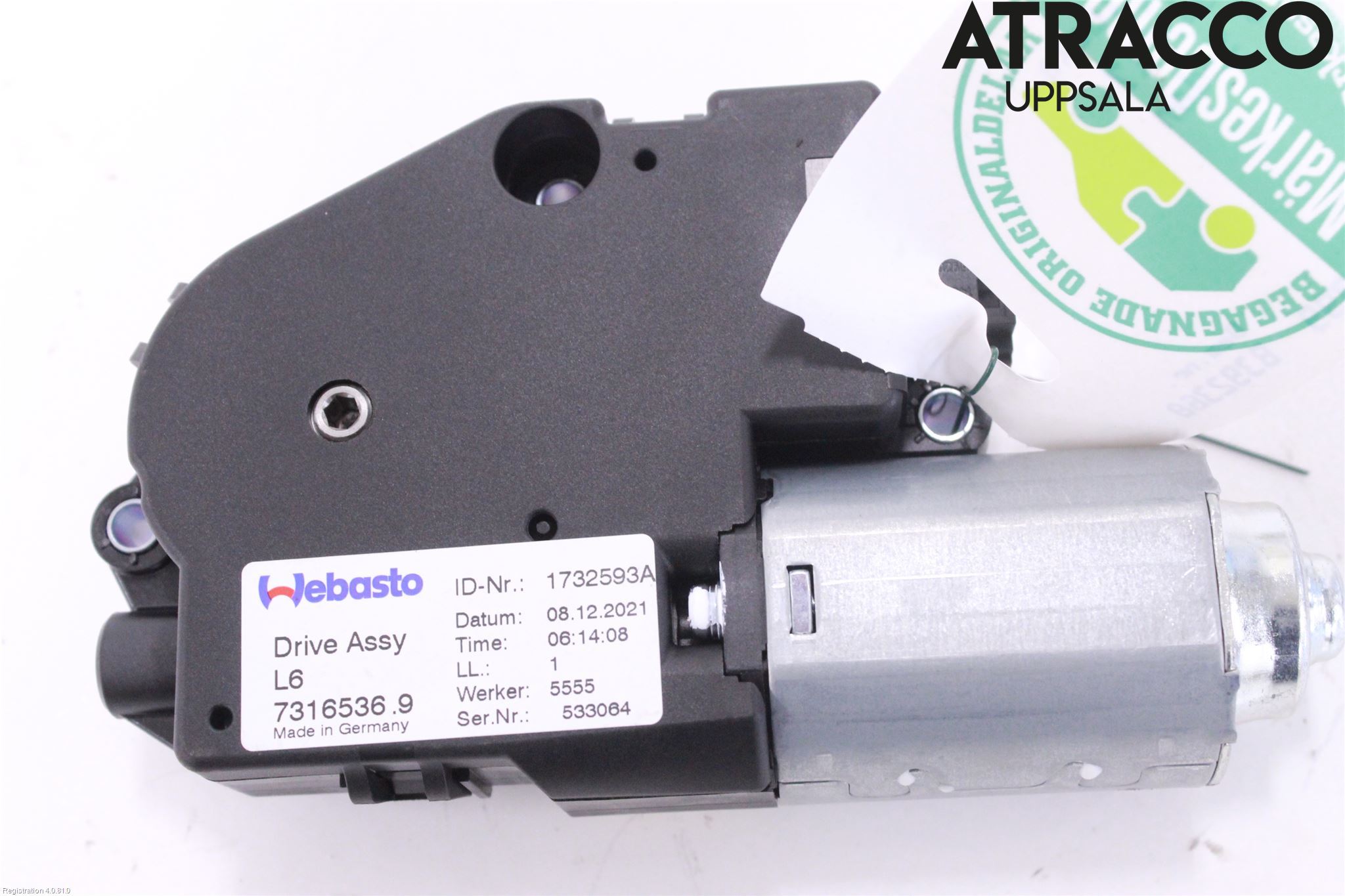 BMW 5 G30/G31/F90 17-23 Styreenhet Takluke