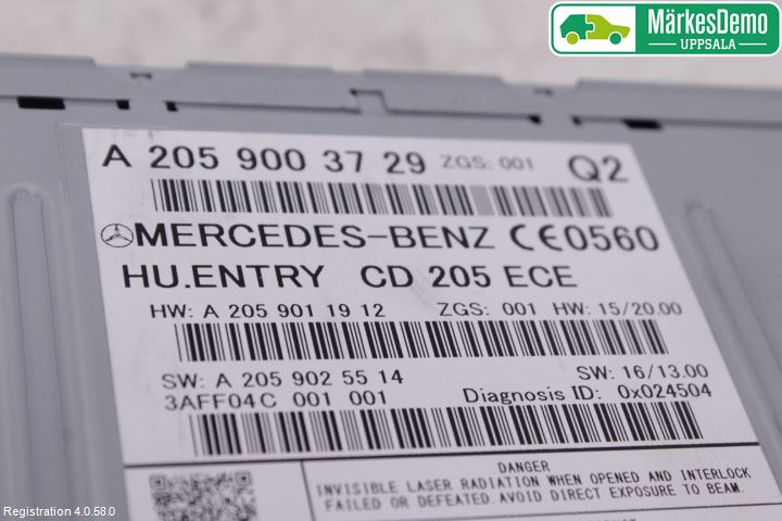 Mercedes-Benz MB GLC-KLASS (X253/C253) 15-22 Stereo Radio Med Cd