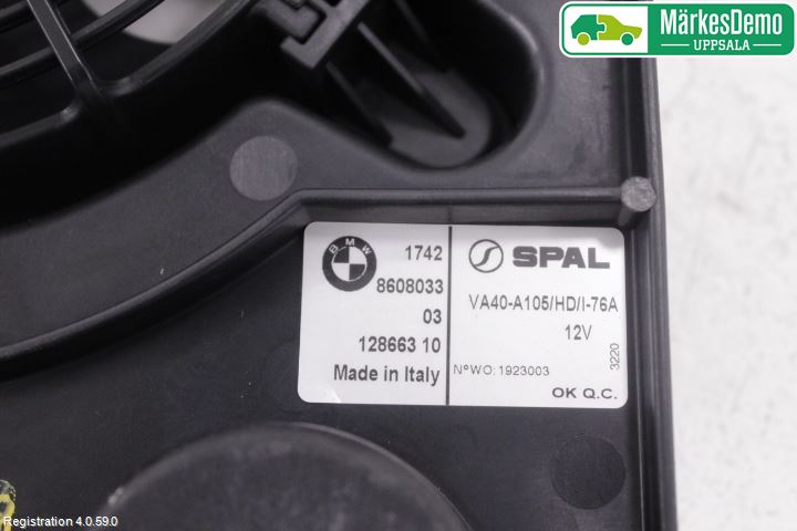 BMW i3 I01 13-22 Kjølevifte Elektrisk