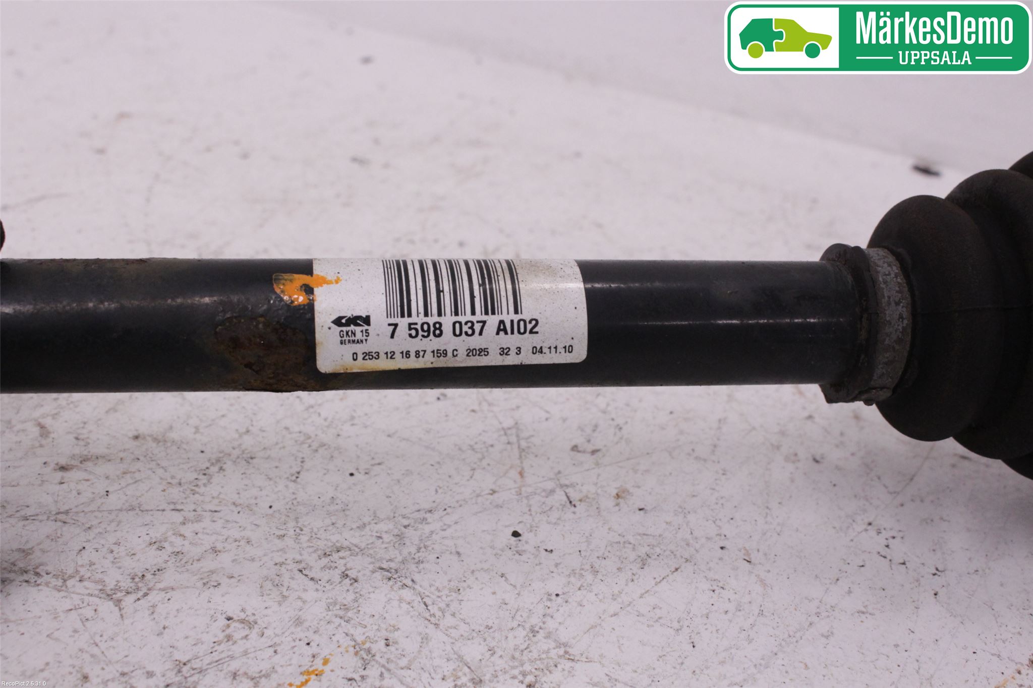 BMW X3 F25 10-17 Drivaksel Bak Kompl Venstre
