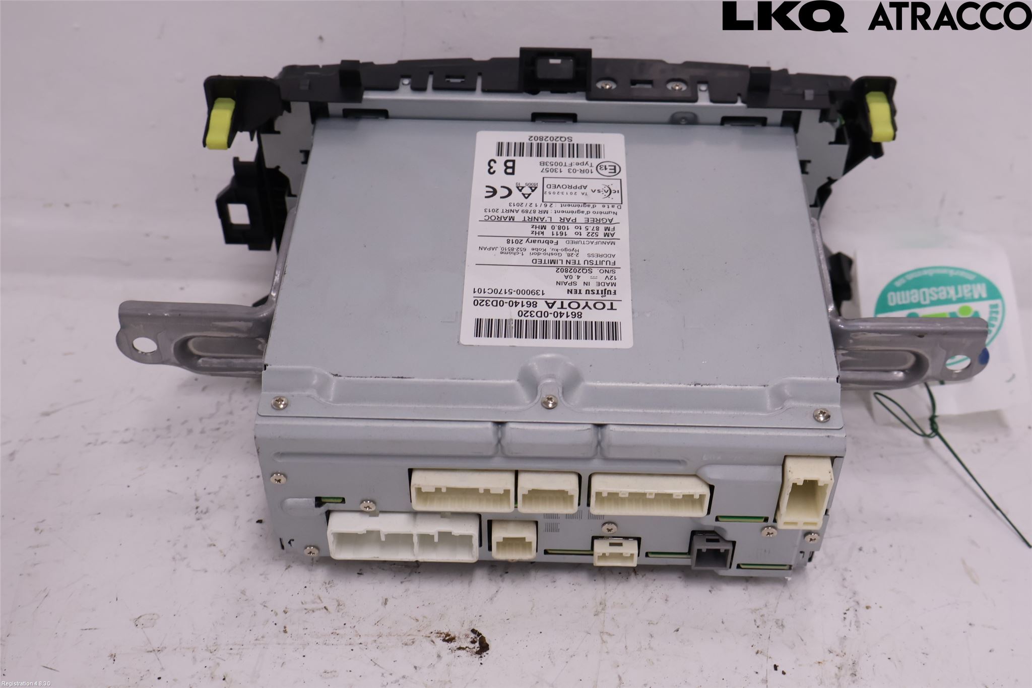 Toyota YARIS XP130 15-20 Stereo Radio Med Cd