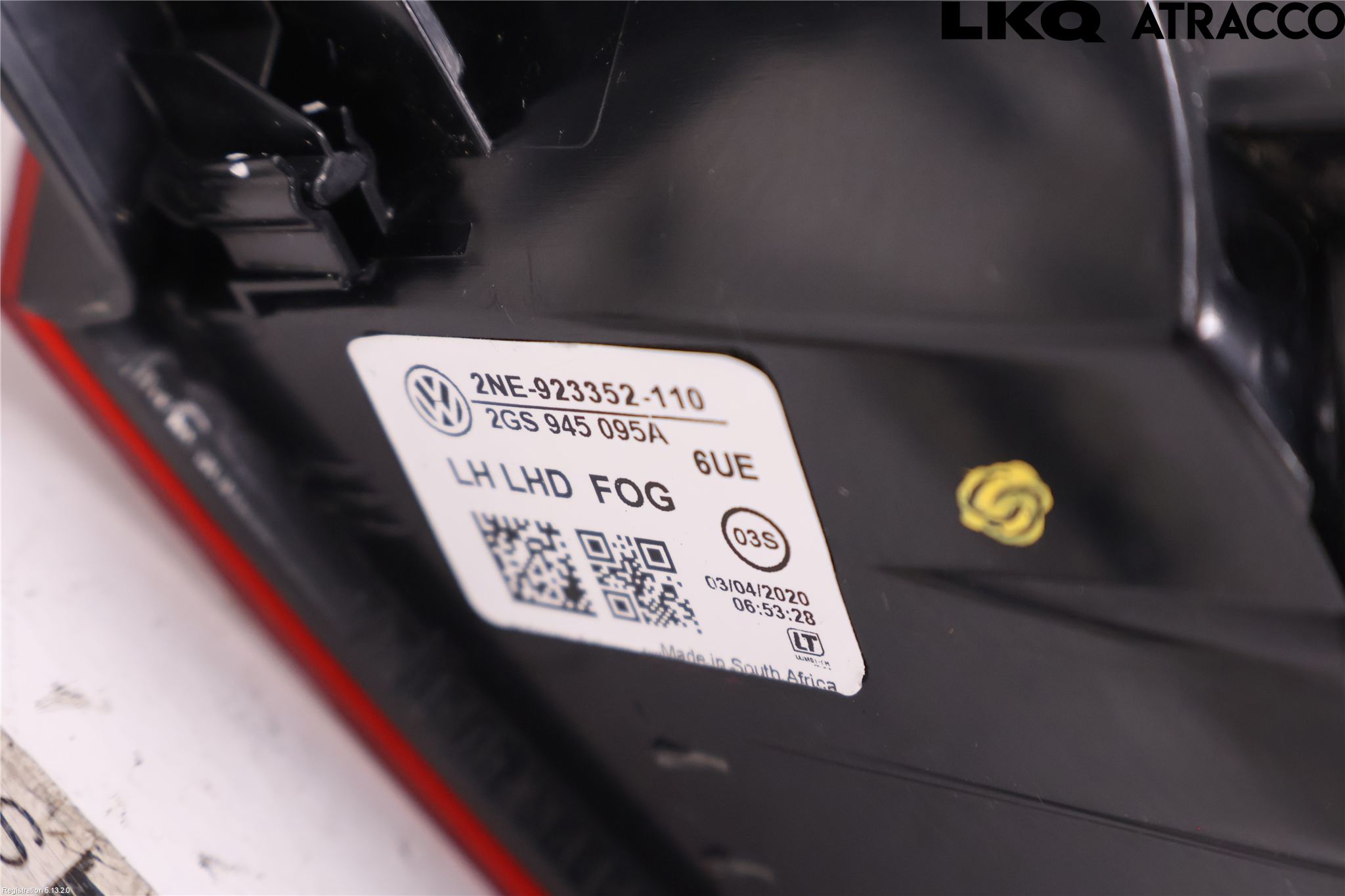 Volkswagen VW POLO VI 18->> Baklykt Venstre