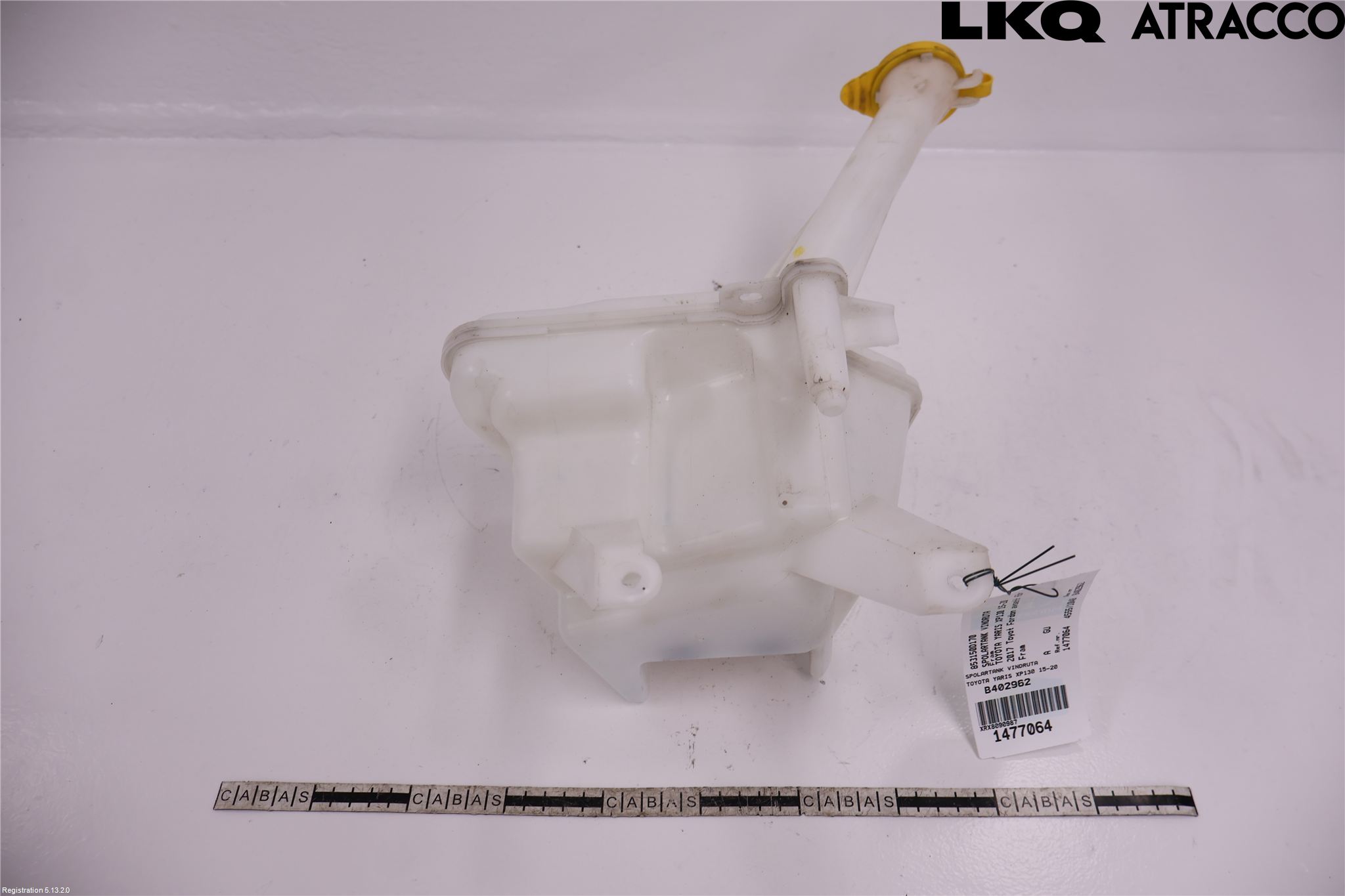 Toyota YARIS XP130 15-20 Spylerbeholder Frontrute