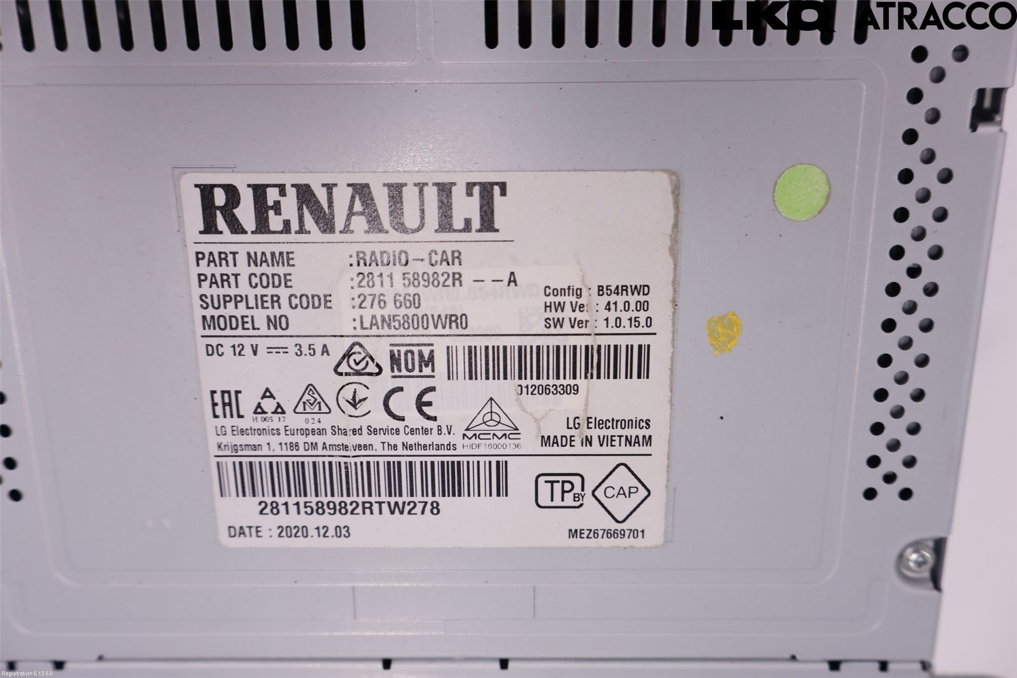 Nissan NV300 16-22 Stereo Radio Med Cd