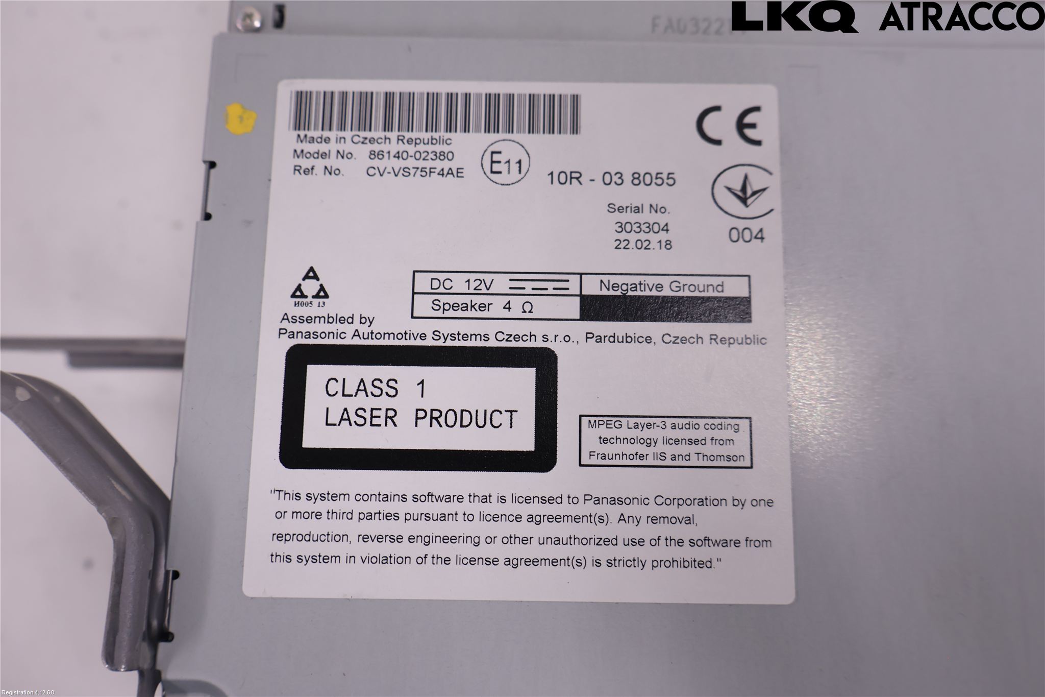 Toyota AURIS 13-19 Stereo Radio Med Cd