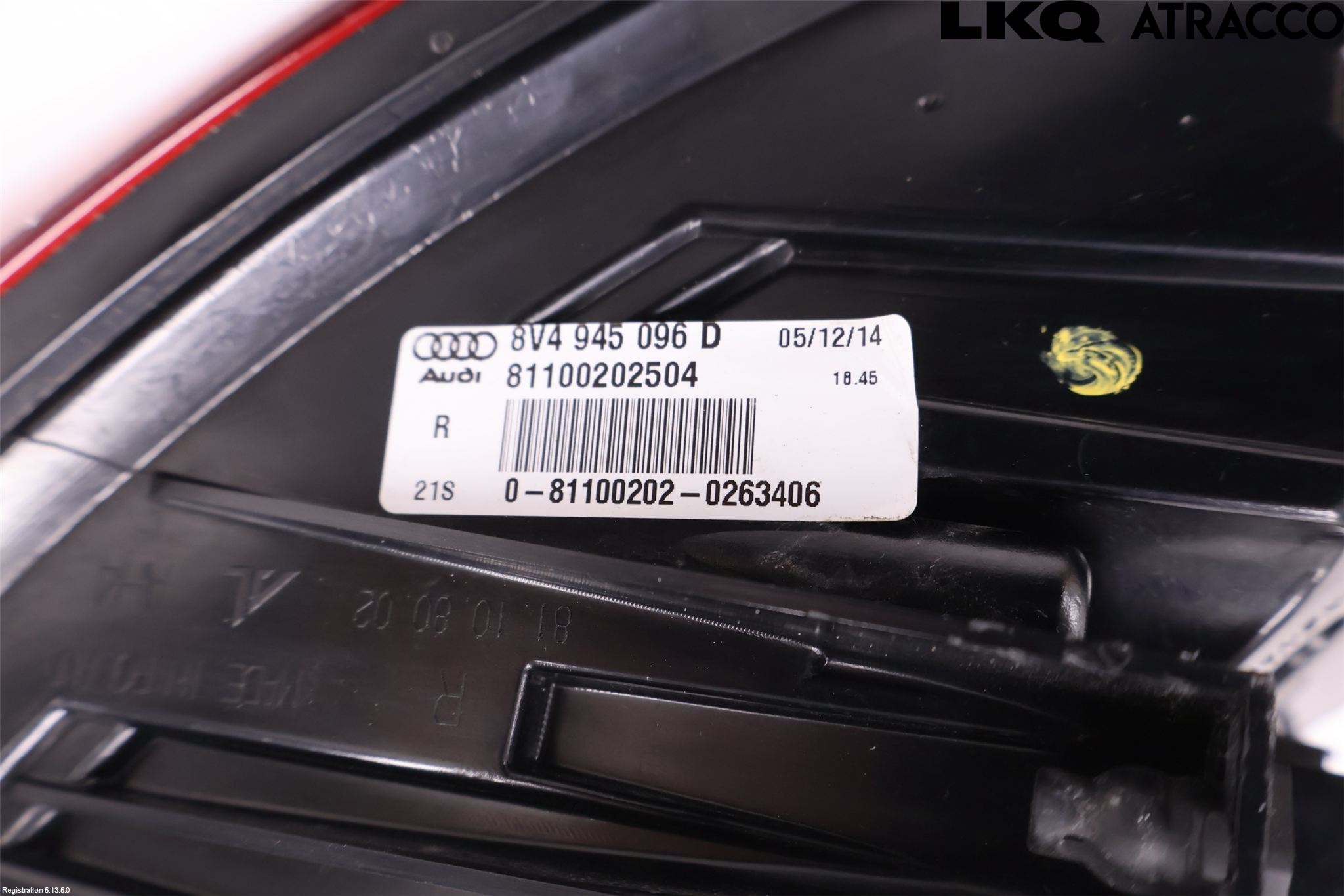 Audi A3/S3 8V 13-20 Baklykt Høyre