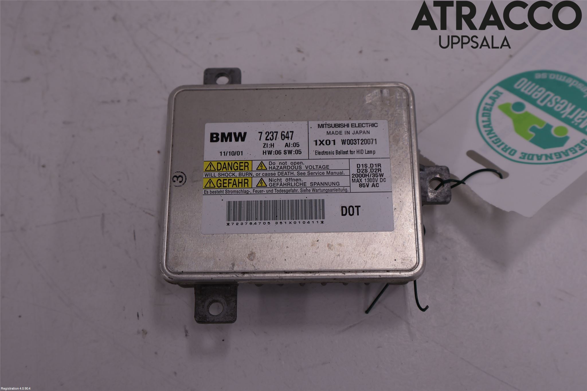 BMW 5 F10/F11/F18 09-17 Styreenhet Xenon