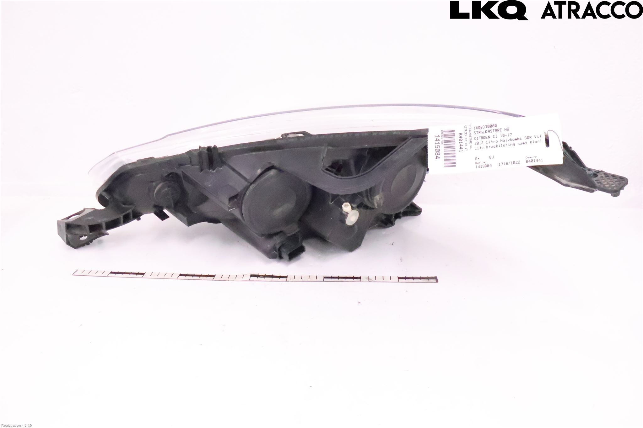 Citroen C3 10-17 Frontlykt Høyre