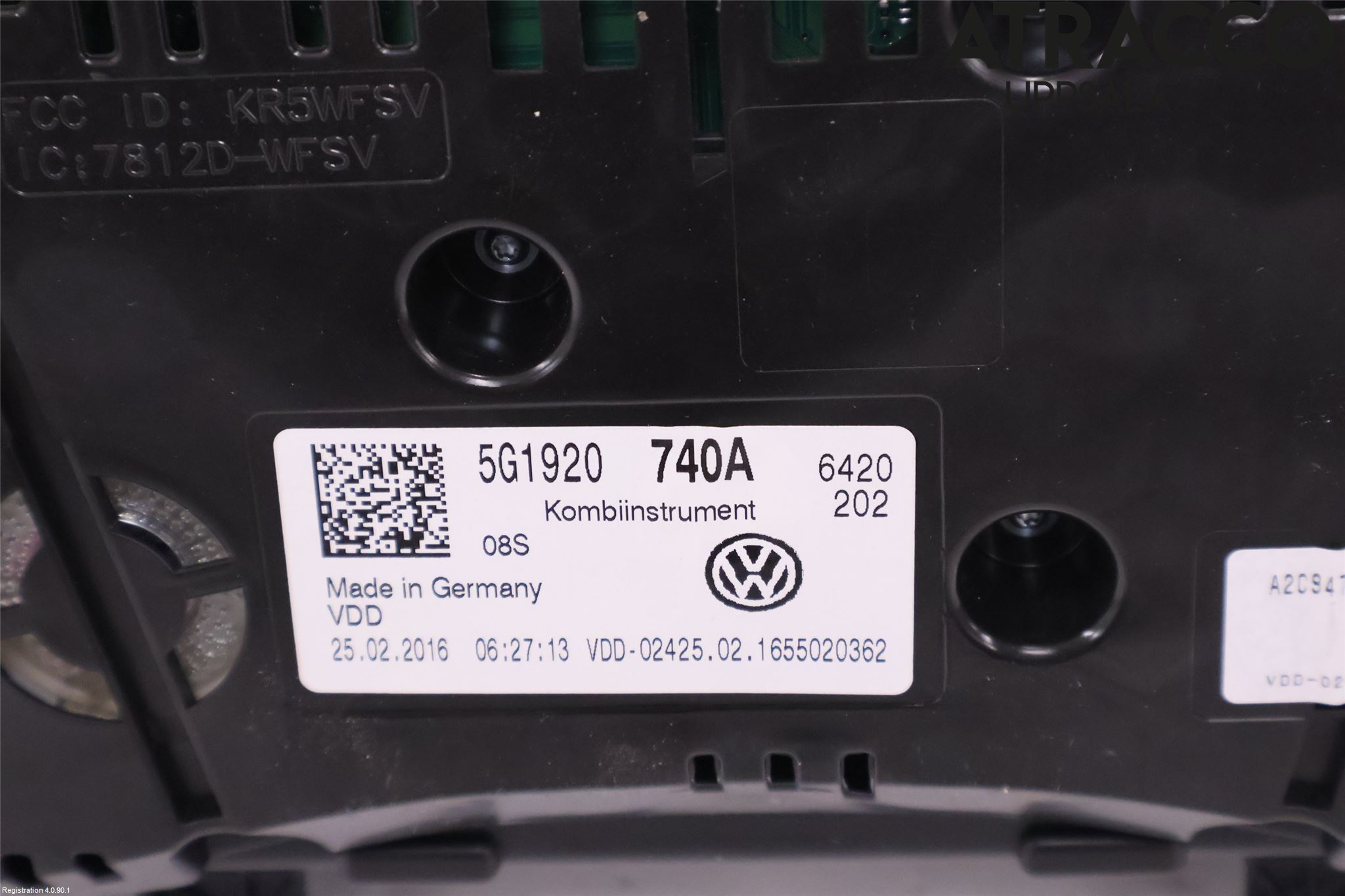 Volkswagen VW GOLF / E-GOLF VII 13-20 Instr Kombinert
