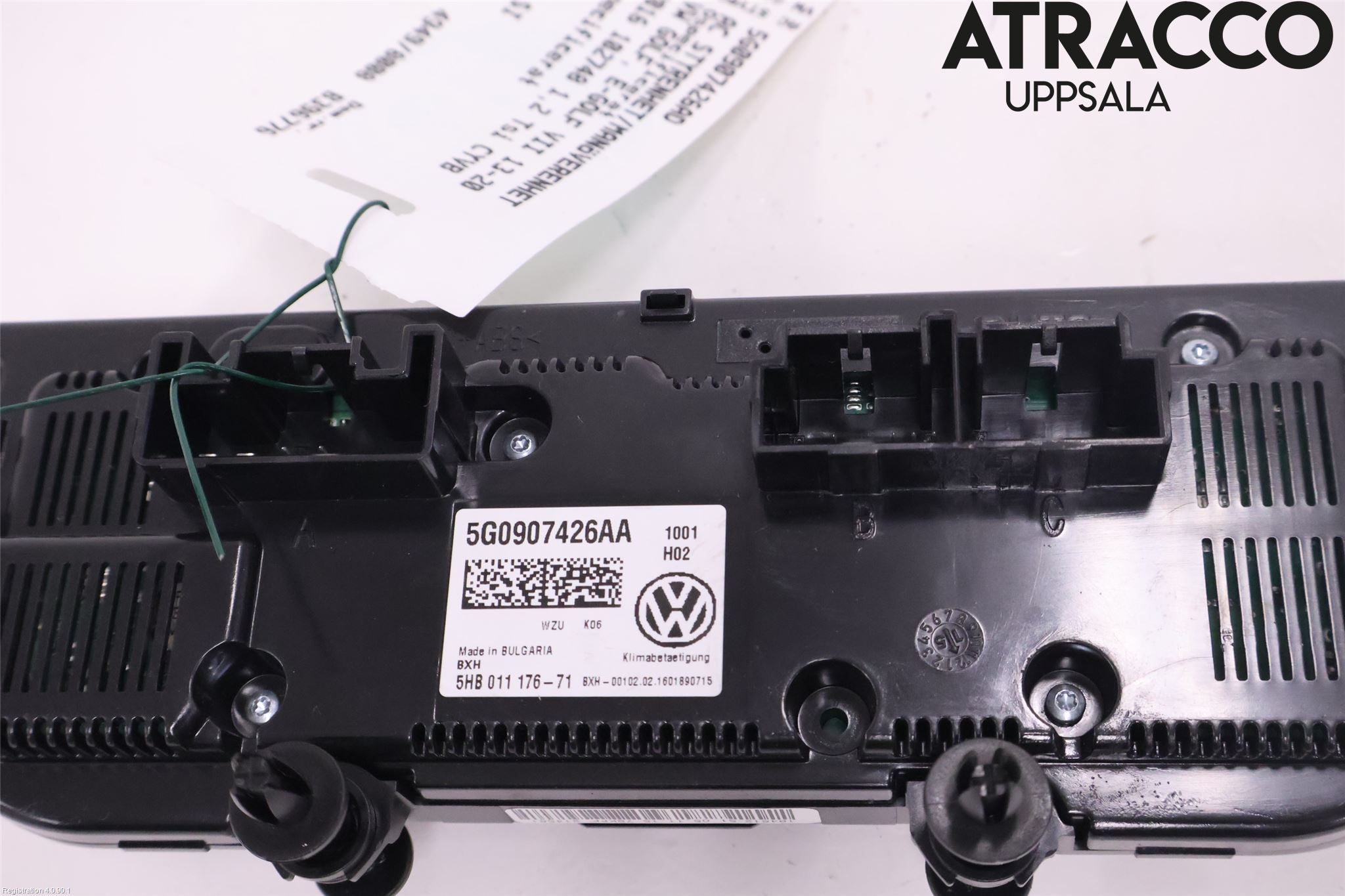 Volkswagen VW GOLF / E-GOLF VII 13-20 Varme Ac Betjening-Display
