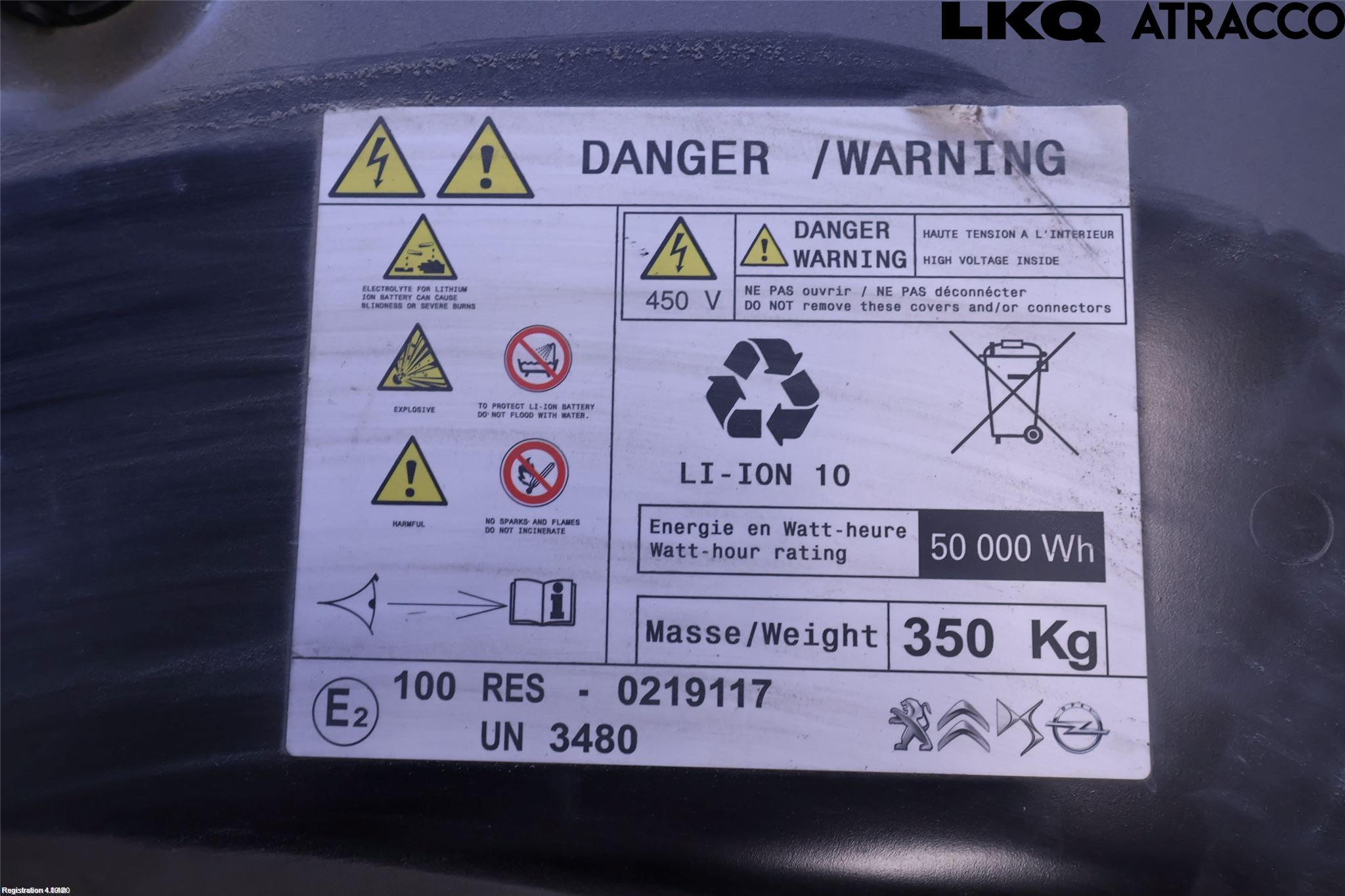Citroen C4/E-C4 C4X/E-C4X III 21- Hybrid Batteri