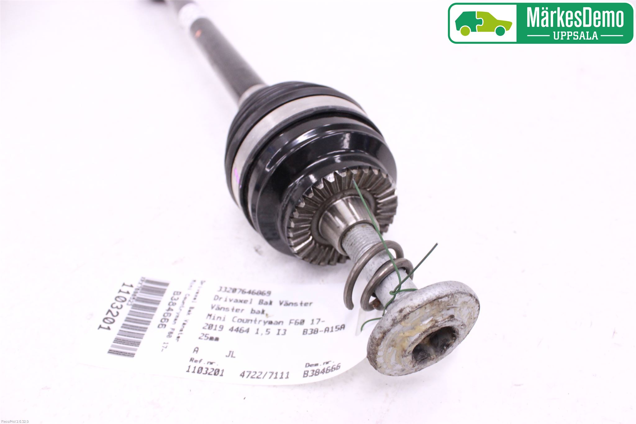 Mini COUNTRYMAN F60 17-23 Drivaksel Bak Kompl Venstre