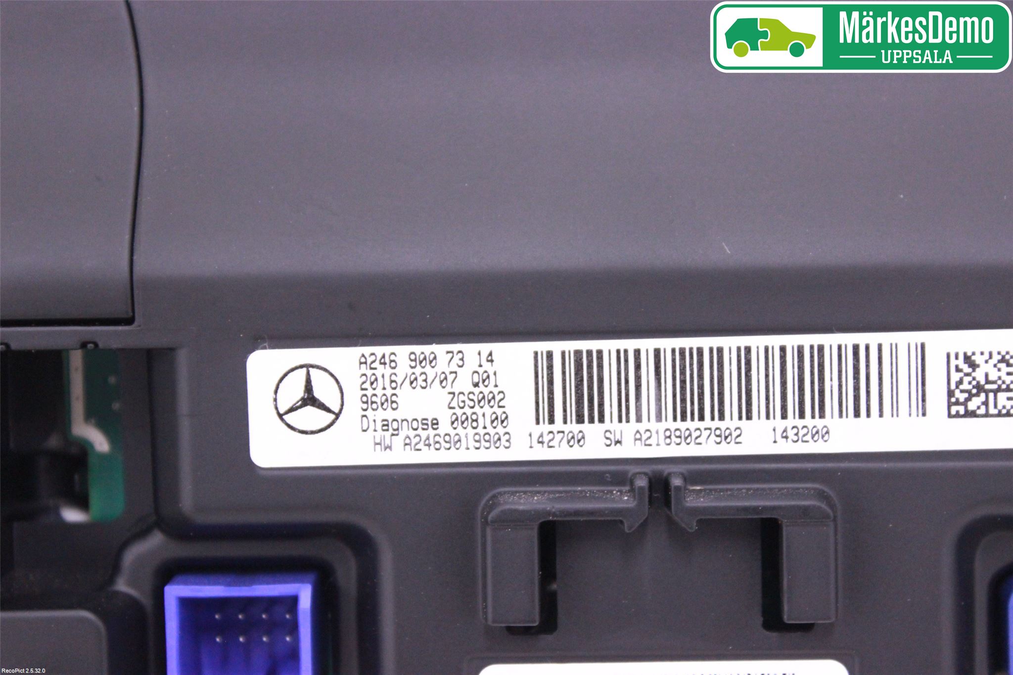 Mercedes-Benz MB A-KLASS (W176) 13-18 Instr Skjerm Dvd-Gps-Ac-Tlf
