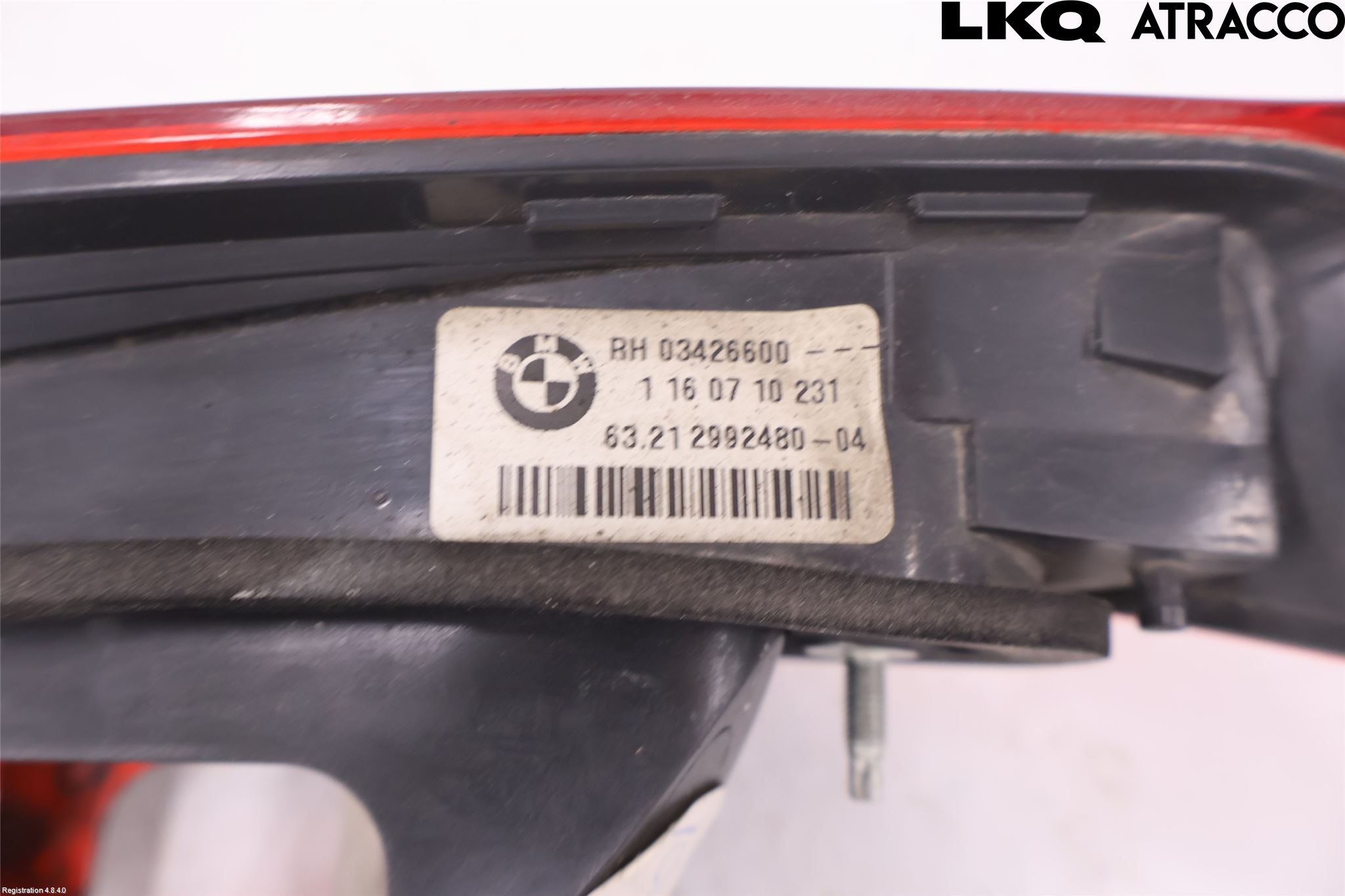 BMW X1 E84 10-15 Baklykt Høyre  På Luke(Indre)