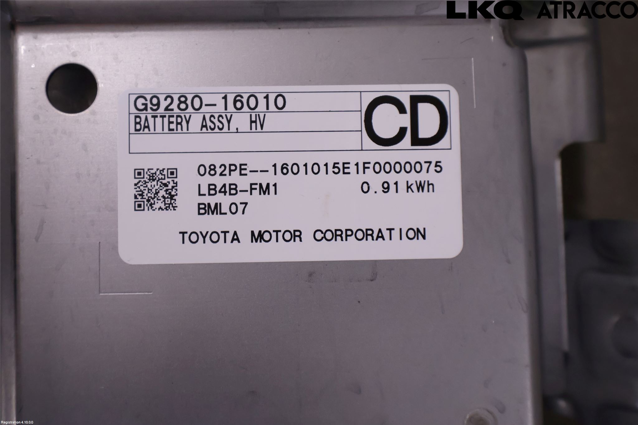 Toyota COROLLA CROSS XG10 22- Hybrid Batteri
