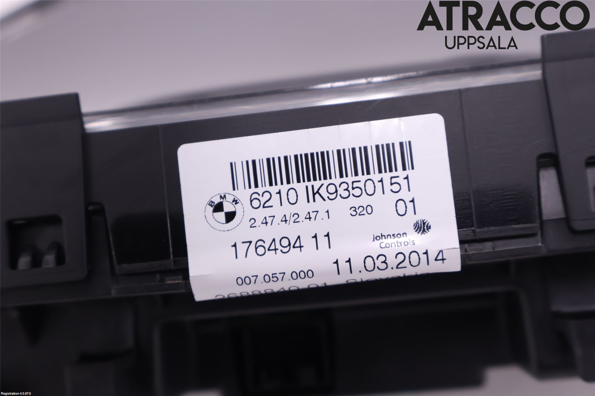 BMW 3 F30/F31/F80 12-19 Instr Kombinert