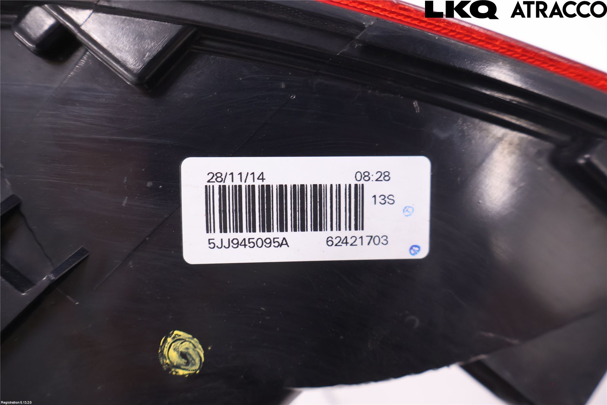 Skoda RAPID Baklykt Venstre